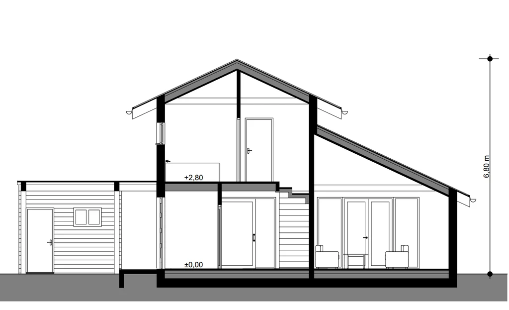 Projekt elewacje i przekroje