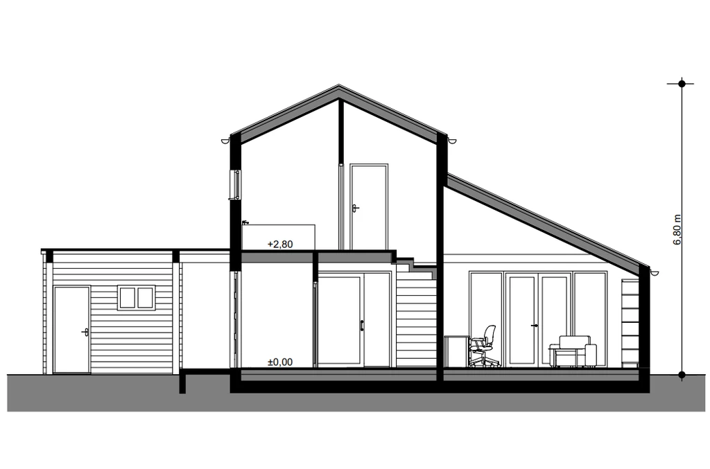 Projekt elewacje i przekroje