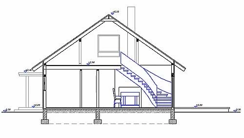 Projekt elewacje i przekroje