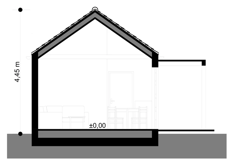 Projekt elewacje i przekrój